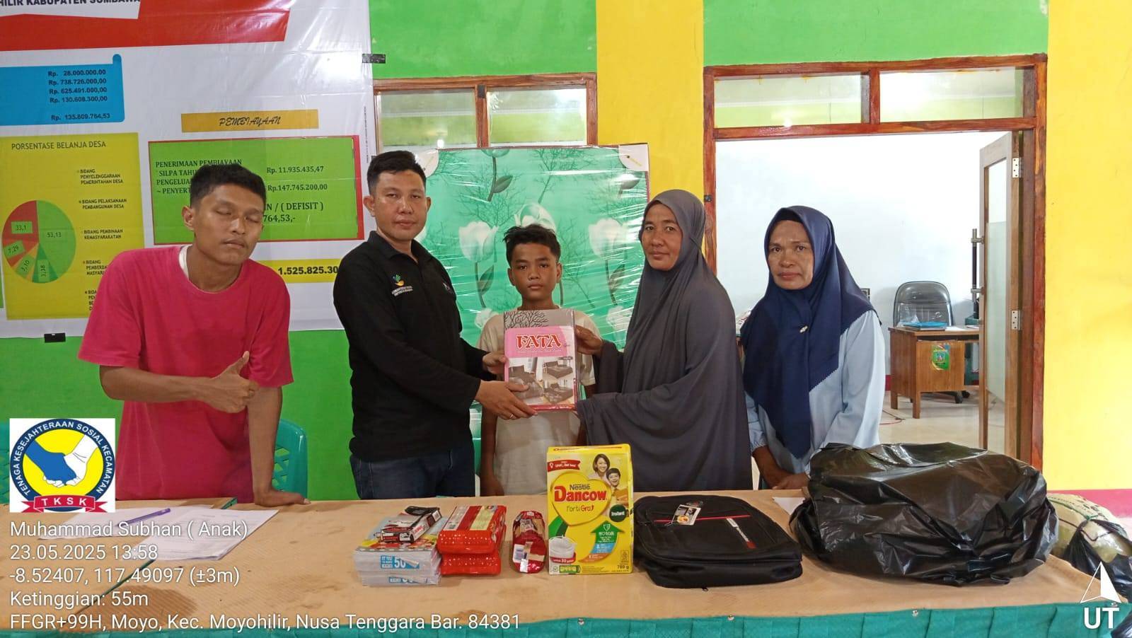 Penyerahan bantuan dari sosial untuk Disabilitas